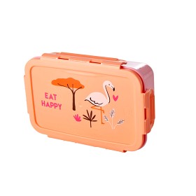 Bild på Rice Lunchbox med djungelmotiv (Korall)