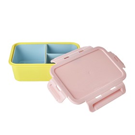 Bild på Rice Matlåda med fack (Soft Pink/Yellow)