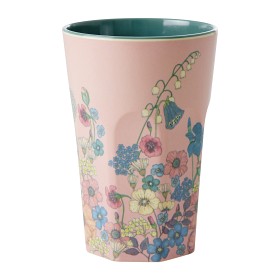 Bild på Rice Mugg Hög (Flower Collage)
