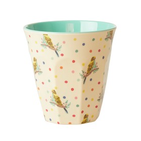Bild på Rice Mugg Melamin Medium Budgie Print
