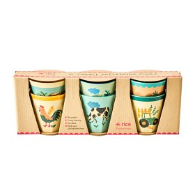 Bild på Rice Mugg Melamin S 6-pack Farm (Blå)