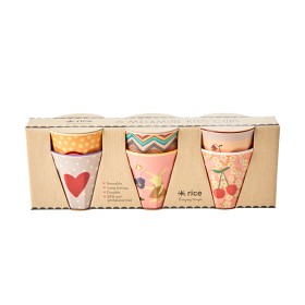 Bild på Rice Mugg Melamin Small 6-pack (Rosa Kanin)