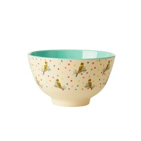 Bild på Rice Skål Melamin Medium Budgie Print