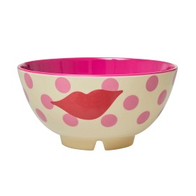 Bild på Rice Skål Melamin M Kiss (Rosa)