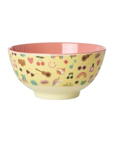 Bild på Rice Skål Melamin M (Unicorn Love Print)