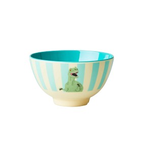 Bild på Rice Skål Melamin S Dino (Blå)