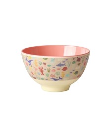 Bild på Rice Skål Melamin S (Coral Ocean Print)
