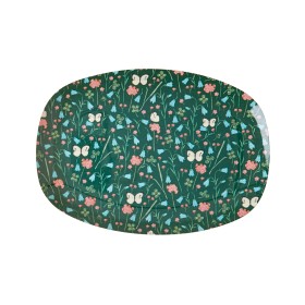 Bild på Rice Tallrik Melamin Butterfly (Green)