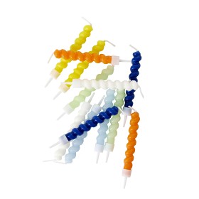 Bild på Rice Tårtljus Twisted 12-pack (Blå)