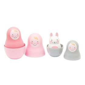 Bild på Rosa & Bo Nesting Babies Babyleksak (Pastel Pink)