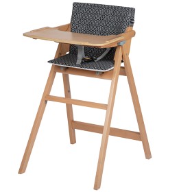 Bild på Safety 1st Nordik Highchair, Natural Wood, Comfort Cushion, Geo Metric