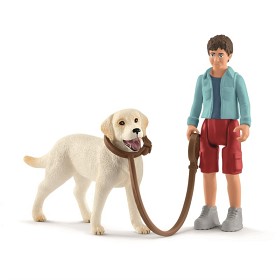 Bild på Schleich Labrador Retriver och husse