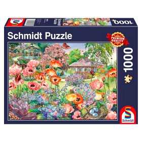 Bild på Schmidt Pussel Blooming garden (1000-bitar)