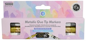 Bild på Sense Metallisk Duo Tip Marker 3 st