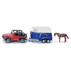 Bild på Siku Jeep med Hästtransport 