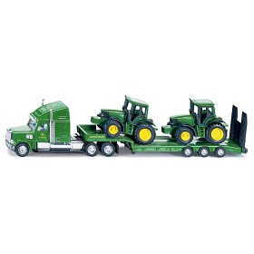 Bild på Siku Lastbil med John Deere traktorer