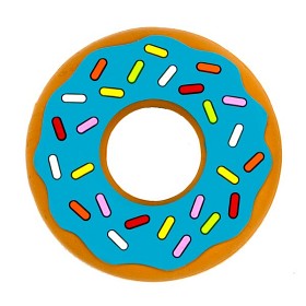 Bild på Silli Chews Bitleksak Donut (Blå)