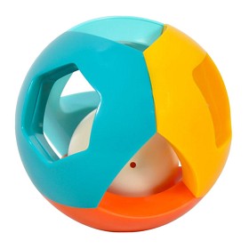 Bild på Skallra boll (blågrön/gul/orange)