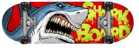 Bild på Skids Control skateboard med dubbelkick (SHARK)