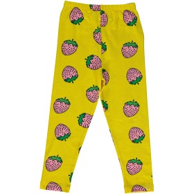 Bild på Småfolk Leggings Jordgubbar (Gul)
