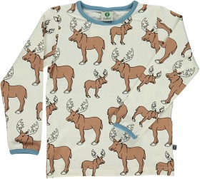 Bild på Småfolk T-shirt (Älg Vit)