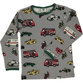 Bild på Småfolk T-shirt (Bilar Grå)