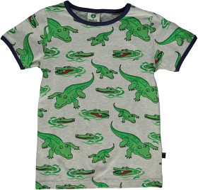 Bild på Småfolk T-shirt Krokodil (Grå)