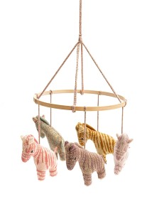 Bild på Smallstuff Mobil Zebra (Rosa)