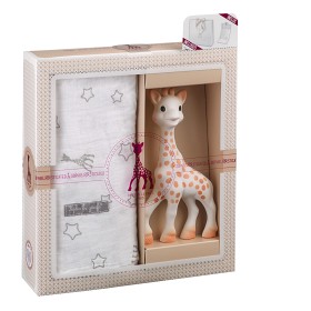 Bild på Sophie La Girafe Bitleksak + Muslinfilt 120x120 cm