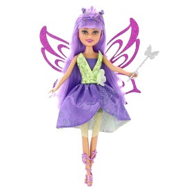Bild på Sparkle Girlz Docka Summer Floral Fairy m tillbehör (Lila/Grön)