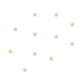 Bild på Stickstay Väggdekal Stars Gold 10-pack