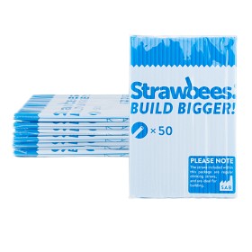 Bild på Strawbees Strån 50-pack (Blå)