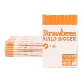 Bild på Strawbees Strån 50-pack (Orange)