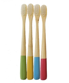 Bild på Summerville Barntandborstar Bambu 4-pack