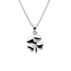 Bild på Sweethearts Barnhalsband i silver (Fyrklöver)