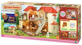 Bild på Sylvanian Families Giftset Bostadshuset med lampor