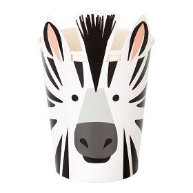 Bild på Talking Tables Party Animals Zebra Muggar 8 st