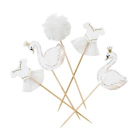Bild på Talking Tables Tårtdekorationer 12-pack (Svan)