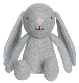 Bild på Teddykompaniet Organic Kanin Stickad 20 cm (Grå)
