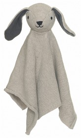 Bild på Teddykompaniet Organic Snuttefilt Hund Stickad (Beige)