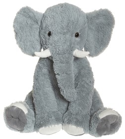 Bild på Teddykompaniet Sittande Elefant 60 cm (Grå)