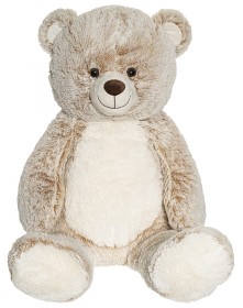 Bild på Teddykompaniet Sittande Nalle 100 cm (Beige)
