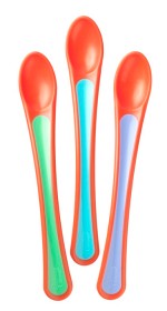 Bild på Tommee Tippee Explora värmekänsliga skedar 3-pack  (Orange/Blå)