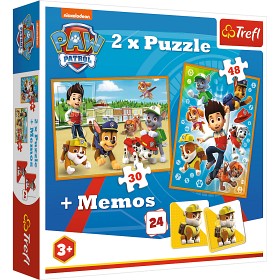 Bild på Trefl Paw Patrol Pussel 2i1 och Memory