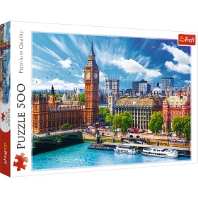 Bild på Trefl Pussel Solig dag i London (500-bitar)