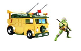 Bild på Turtles Sköldpaddsbil med Donatello Figur 1:24