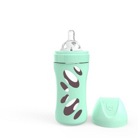 Bild på Twistshake Anti-Colic Glasflaska 260ml (Pastell Grön)