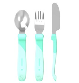 Bild på Twistshake Bestick Rostfritt (Pastell Grön)