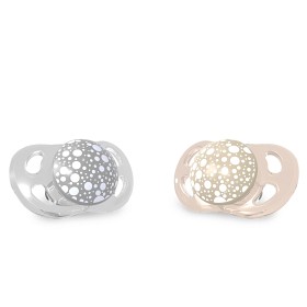 Bild på Twistshake Napp 0-6 mån 2-pack (Pastell Grå/Beige)