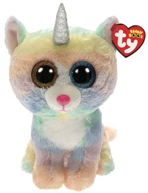 Bild på TY Beanie Boos Katt med horn 23 cm (Heather)